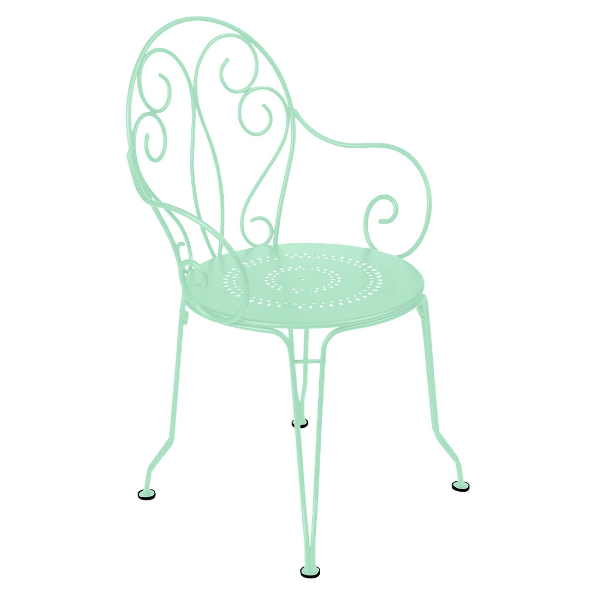 Fermob Montmartre Fauteuil de repas Montmartre Vert menthe à l'eau L 48 x l 56 x H87cm Diam : 45