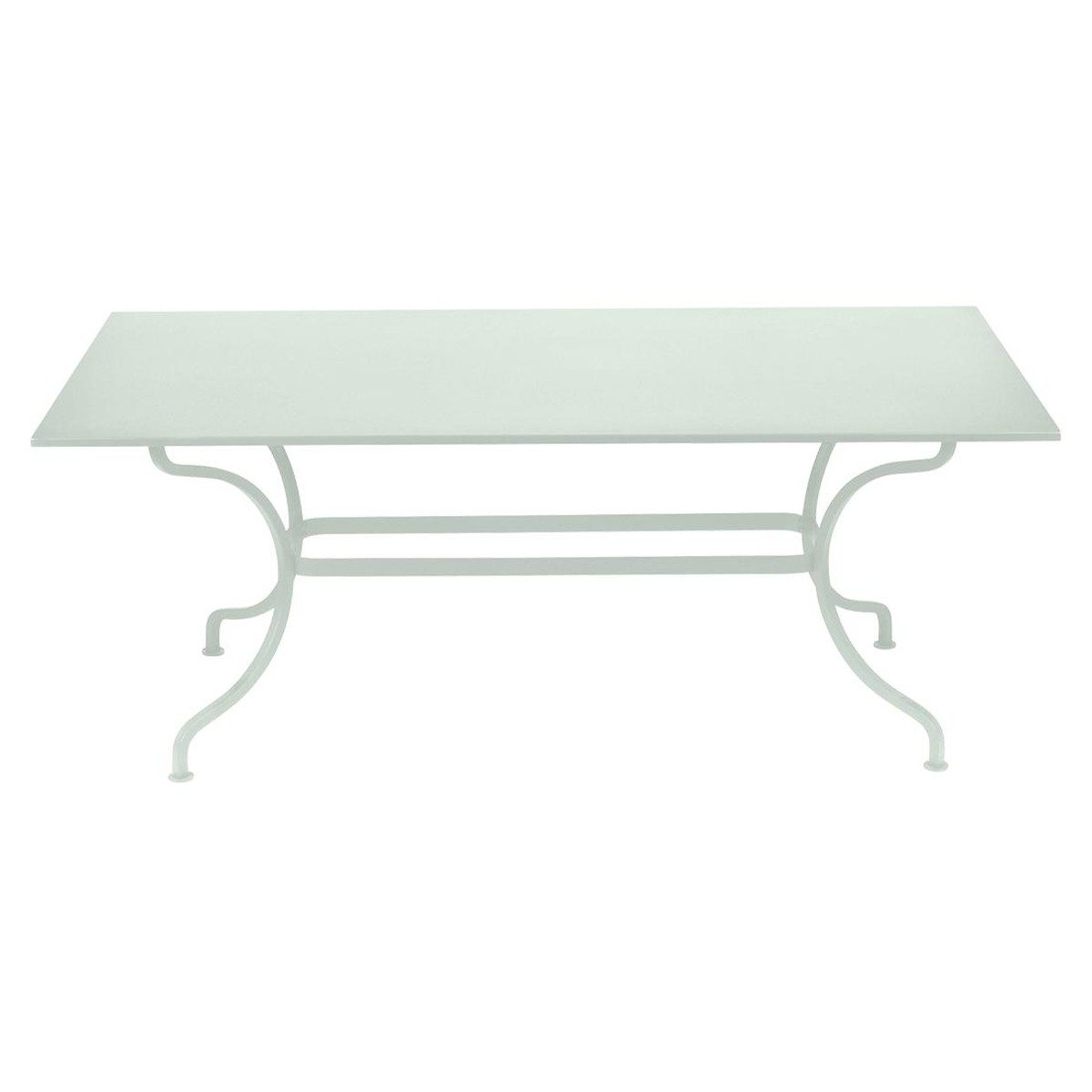 Fermob Romane Table Romane rectangulaire sans allonges Bleu cyan clair L 180 x l 100 x H75cm