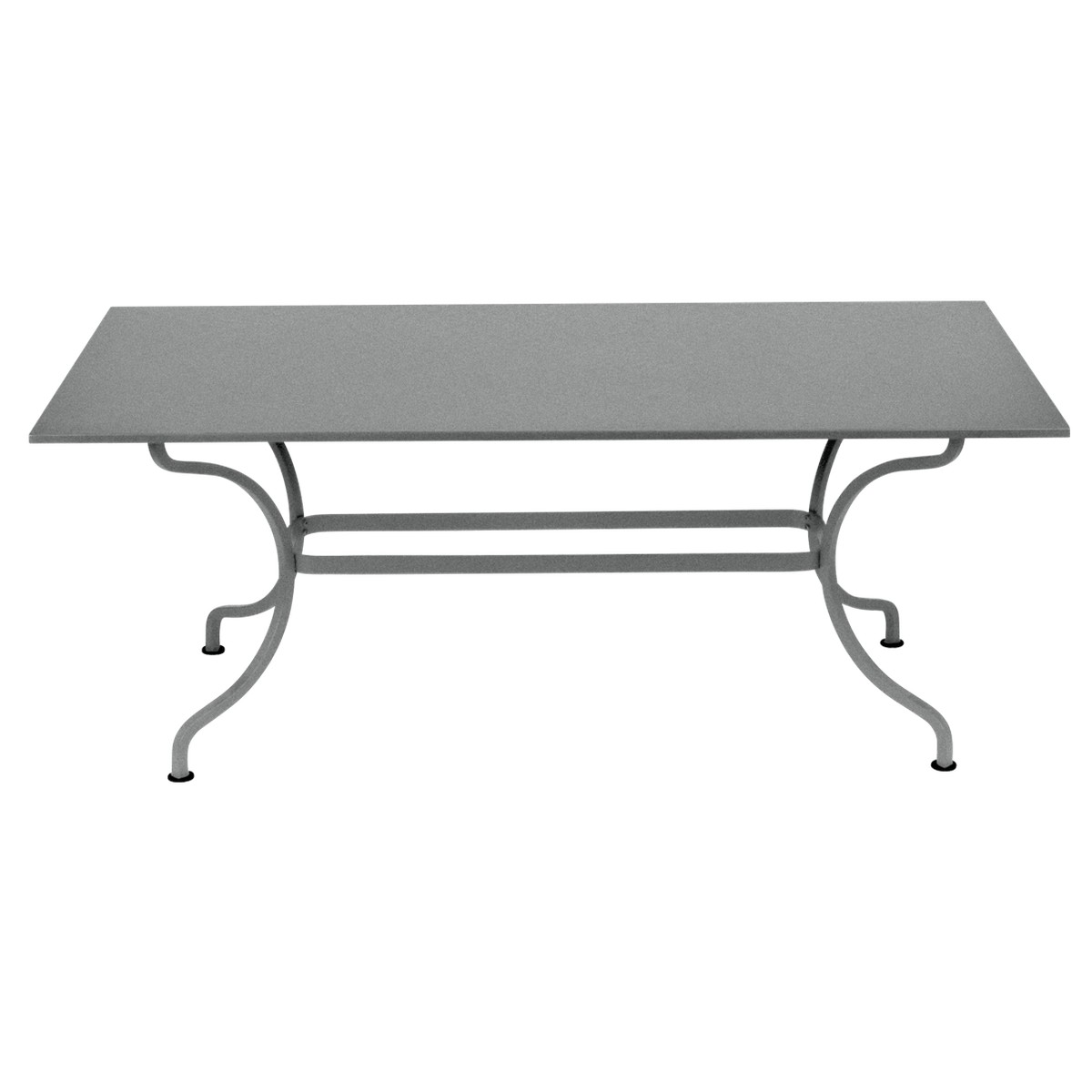 Fermob Romane Table Romane rectangulaire sans allonges Gris taupe L 180 x l 100 x H75cm