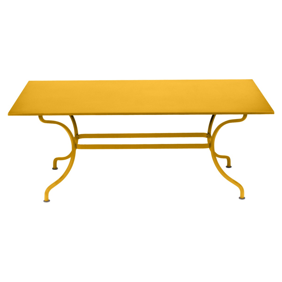 Fermob Romane Table Romane rectangulaire sans allonges Jaune miel L 180 x l 100 x H75cm