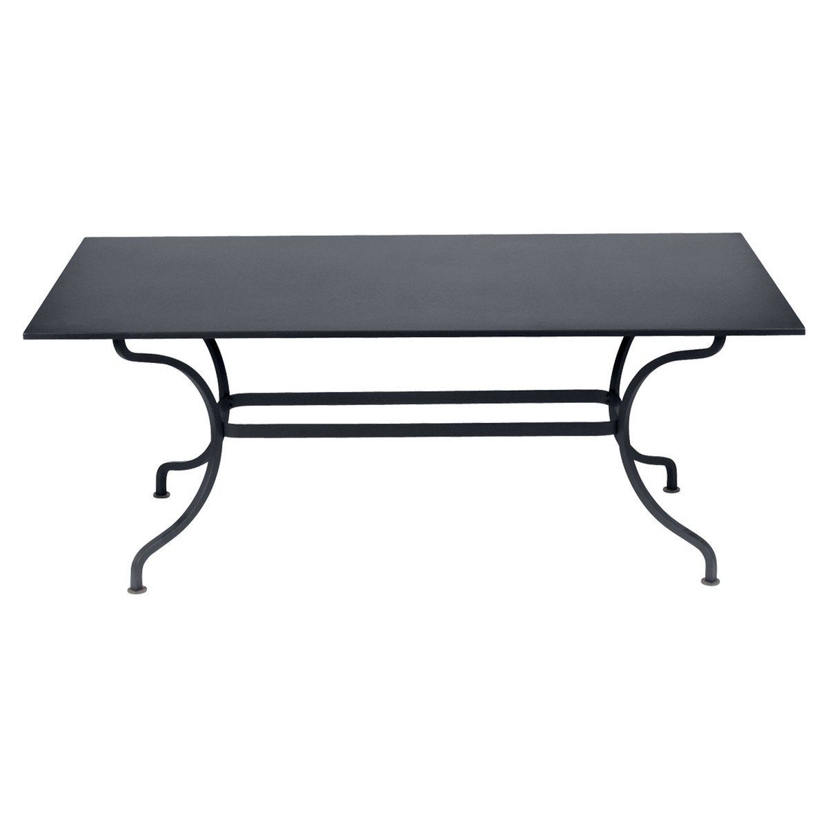 Fermob Romane Table Romane rectangulaire sans allonges Noir de carbone L 180 x l 100 x H75cm