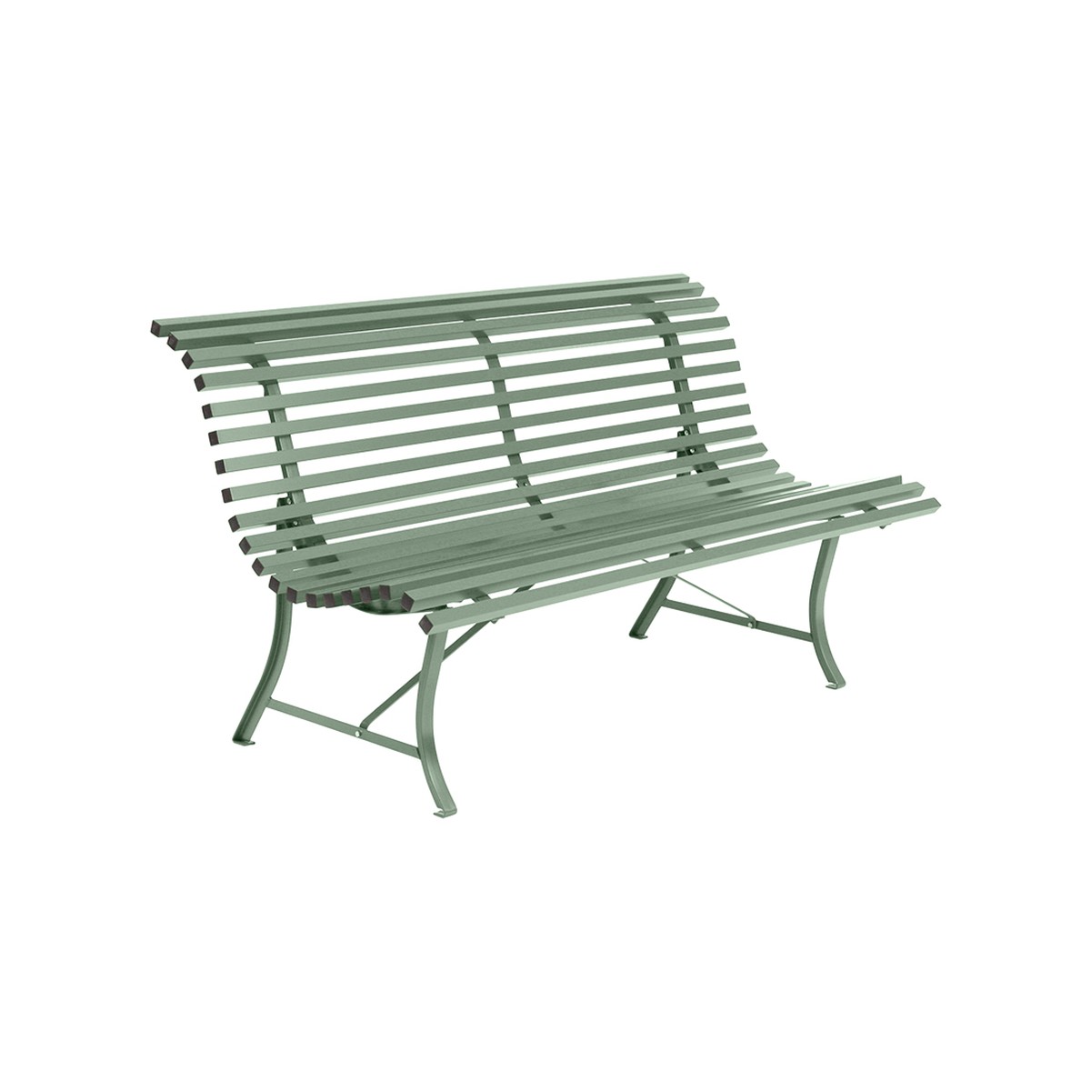 Fermob Louisiane Banc Louisiane métal Vert pistache L 150 x l 119 x H80cm