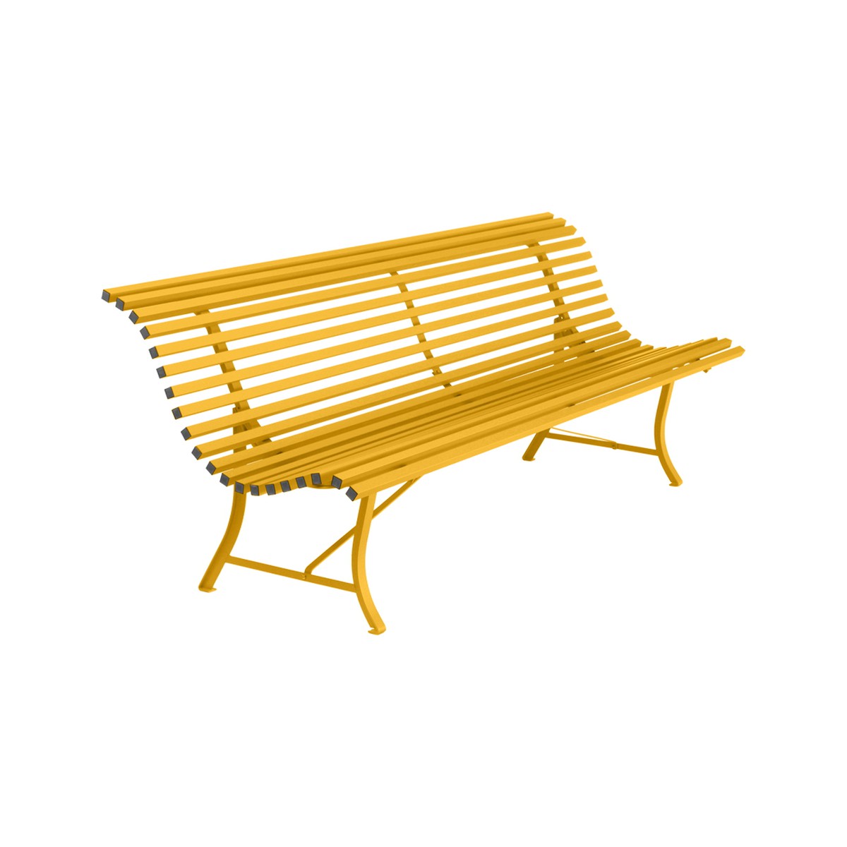 Fermob Louisiane Banc Louisiane métal Jaune miel L 200 x l 158 x H80cm