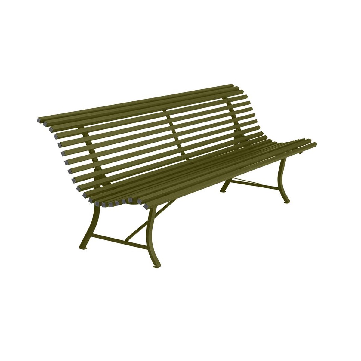 Fermob Louisiane Banc Louisiane métal Vert mousse L 200 x l 158 x H80cm