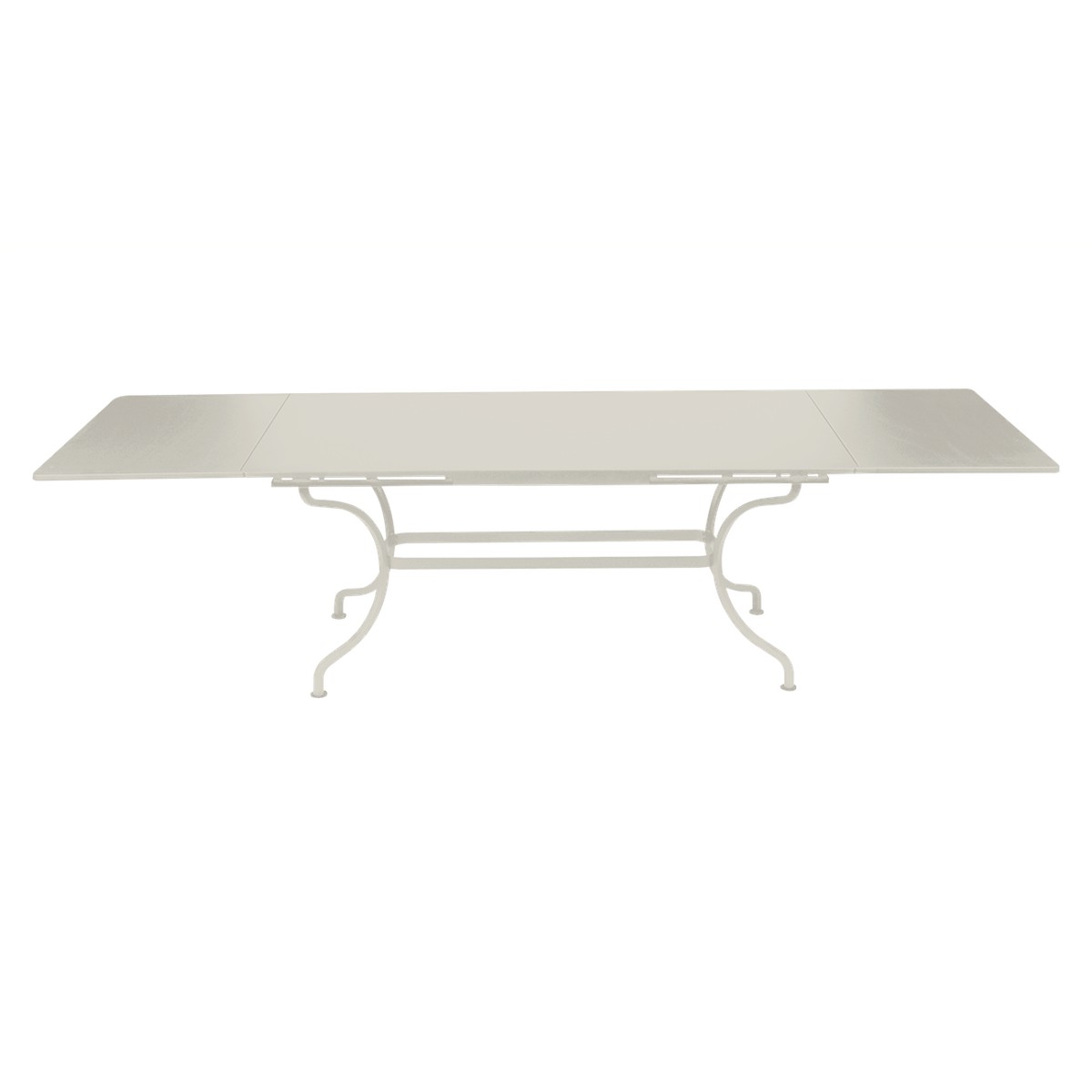 Fermob Romane Table Romane rectangulaire à allonges Gris perle L 300 x l 100 x H75cm