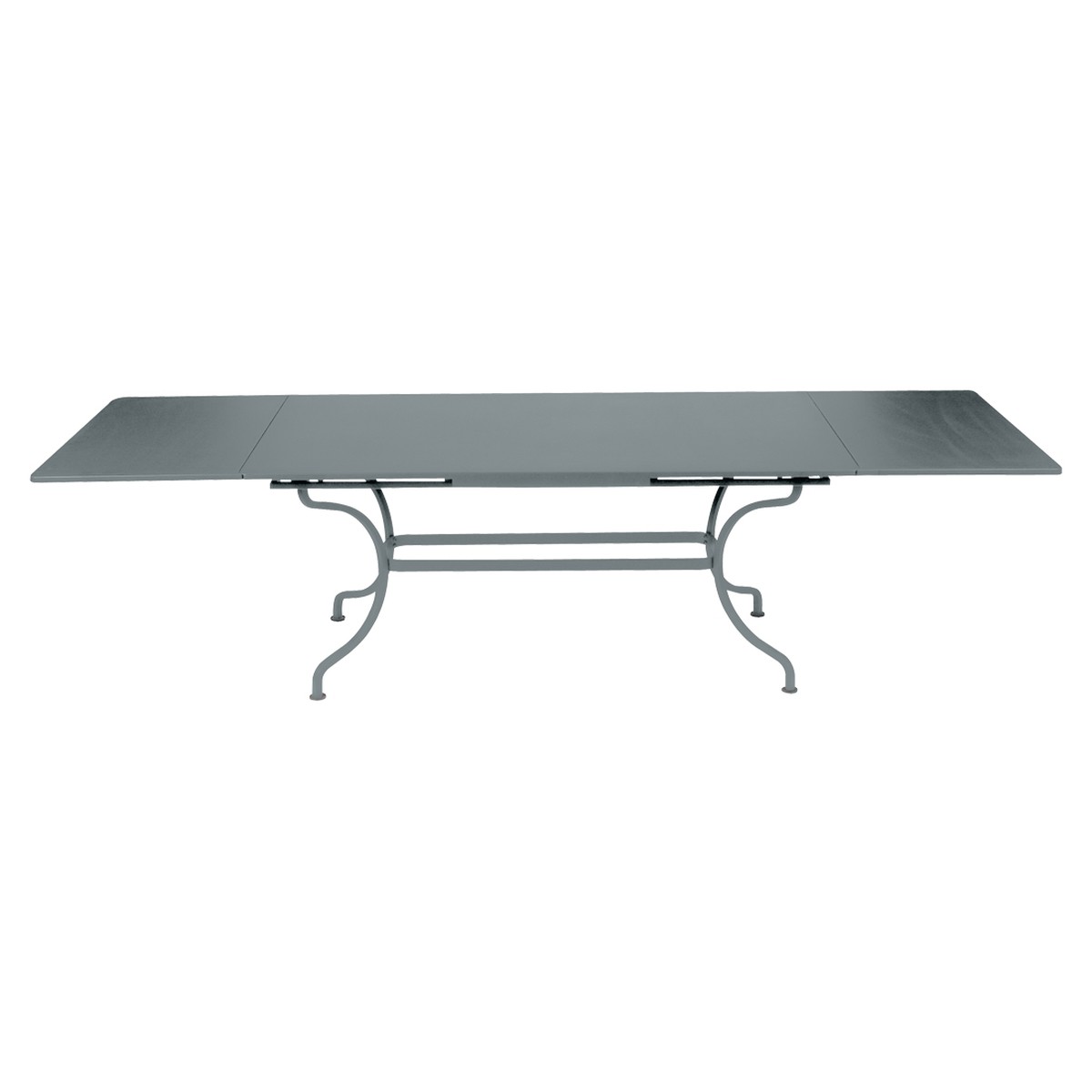 Fermob Romane Table Romane rectangulaire à allonges Gris fumée L 300 x l 100 x H75cm