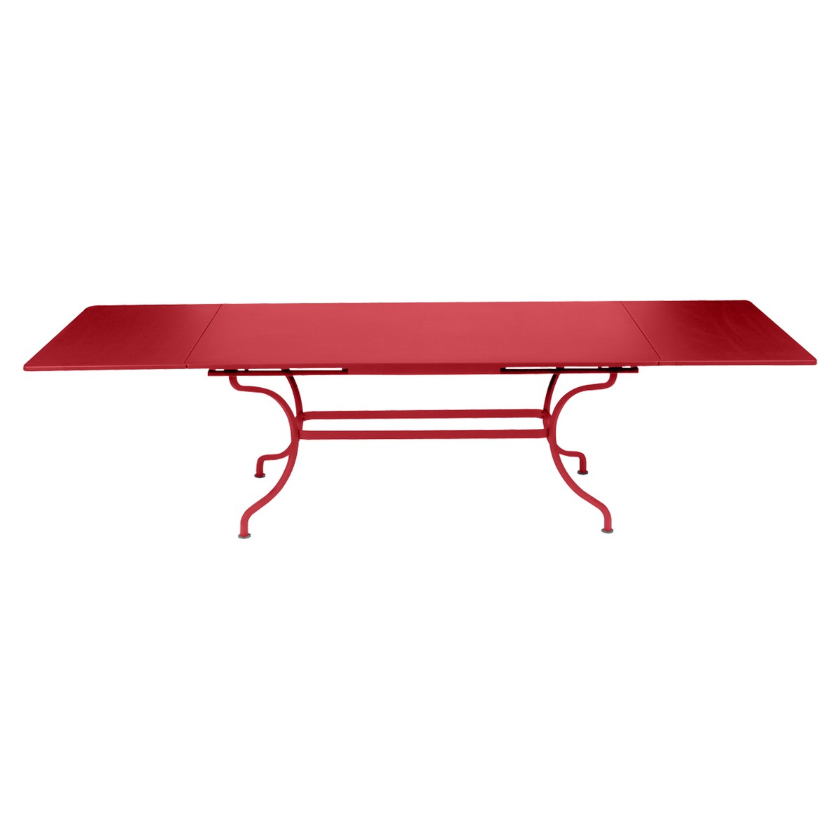 Fermob Romane Table Romane rectangulaire à allonges Rouge cerise L 300 x l 100 x H75cm