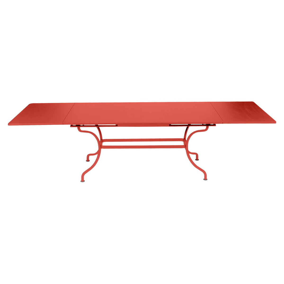 Fermob Romane Table Romane rectangulaire à allonges Rouge saumon L 300 x l 100 x H75cm