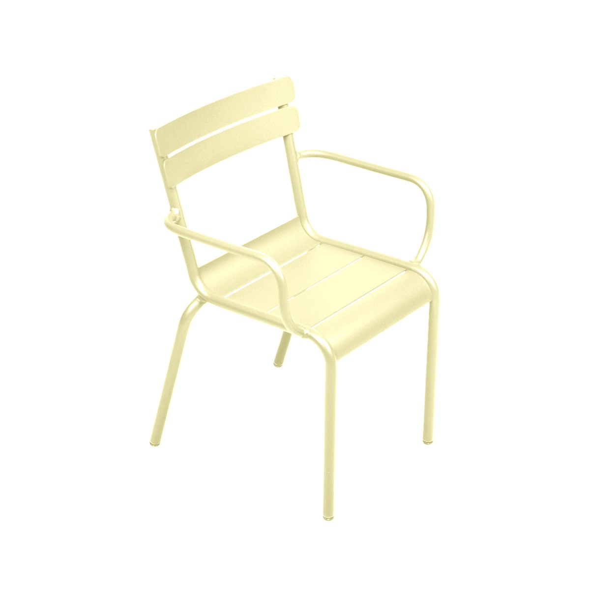 Fermob Luxembourg Fauteuil de repas Luxembourg Jaune beurre frais L 57 x l 65 x H88cm