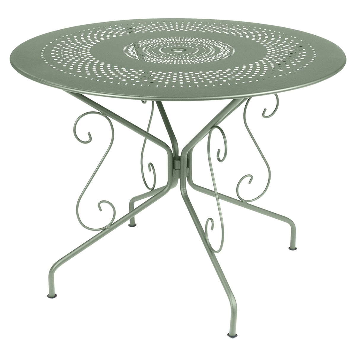 Fermob Montmartre Table Montmartre ronde Vert pistache L 96 x l 96 x H74cm Diam : 96