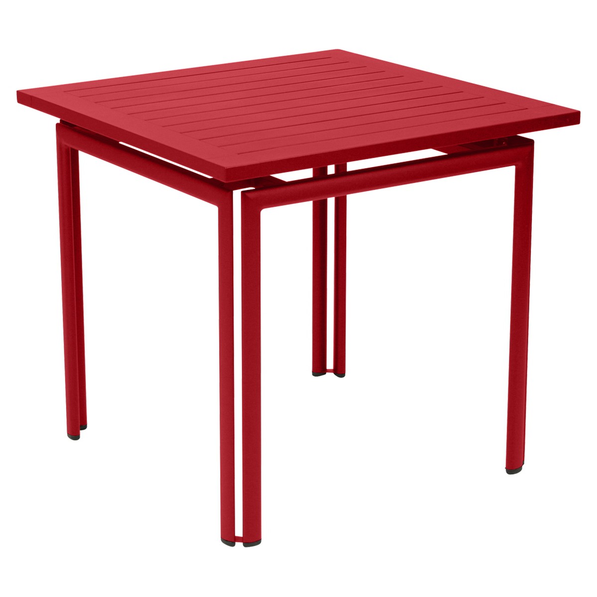 Fermob Costa Table Costa carrée Rouge cerise L 80 x l 80 x H74cm