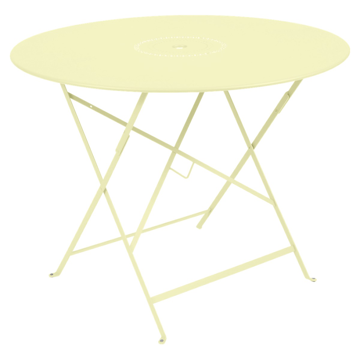 Fermob Floreal Table Floréal ronde Jaune beurre frais L 96 x l 96 x H74cm Diam : 96