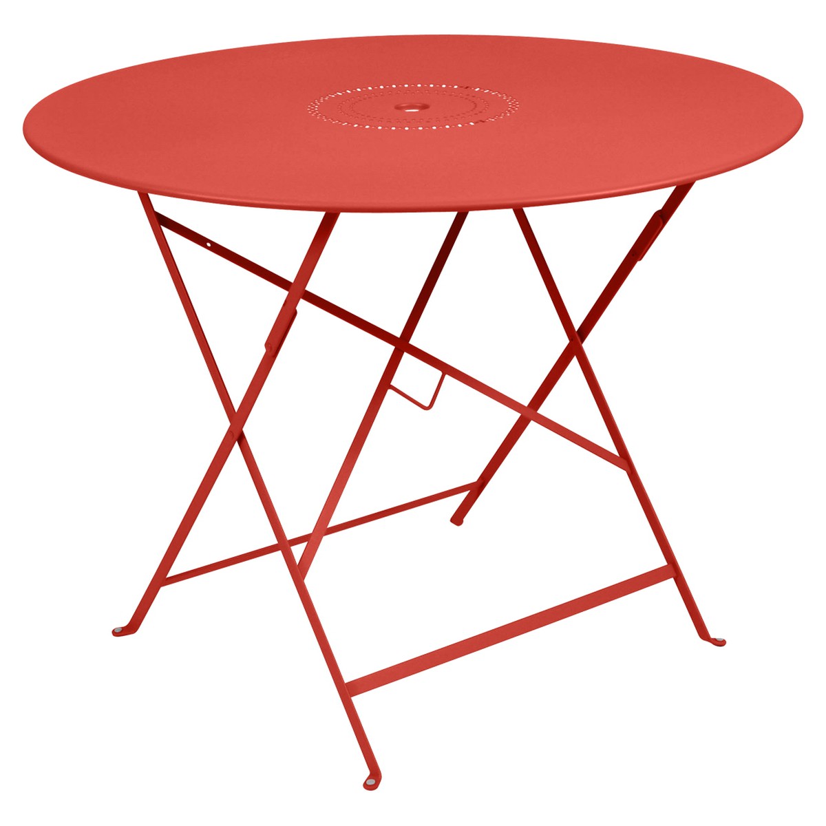 Fermob Floreal Table Floréal ronde Rouge saumon L 96 x l 96 x H74cm Diam : 96