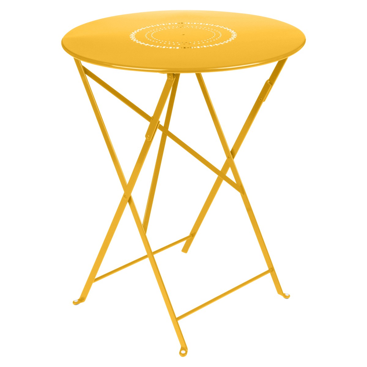 Fermob Floreal Table Floréal ronde Jaune miel L 60 x l 60 x H74cm Diam : 60