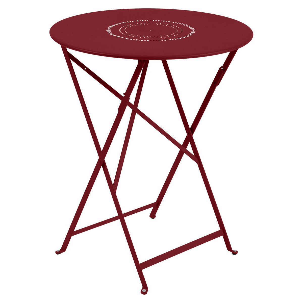 Fermob Floreal Table Floréal ronde Rouge groseille L 60 x l 60 x H74cm Diam : 60