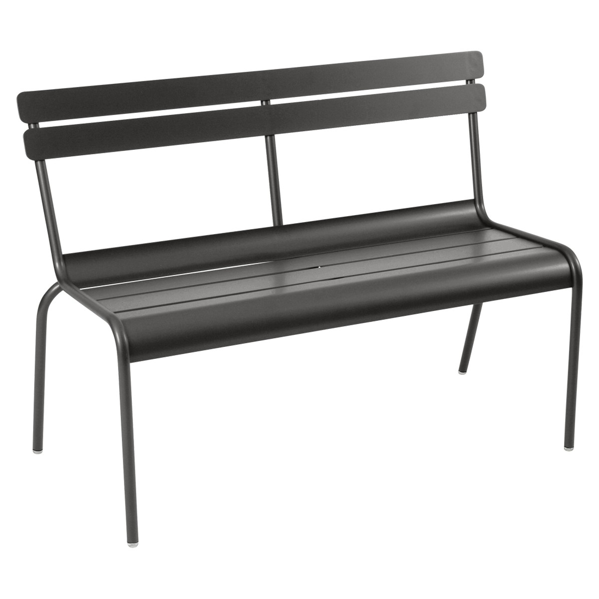 Fermob Luxembourg Banc Luxembourg Noir charbon L 118 x l 56 x H86cm