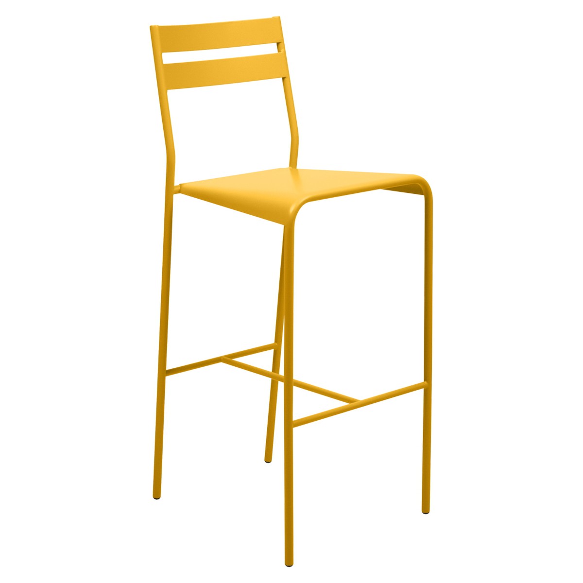 Fermob Facto Chaise de bar Facto Jaune miel L 50 x l 36 x H106cm