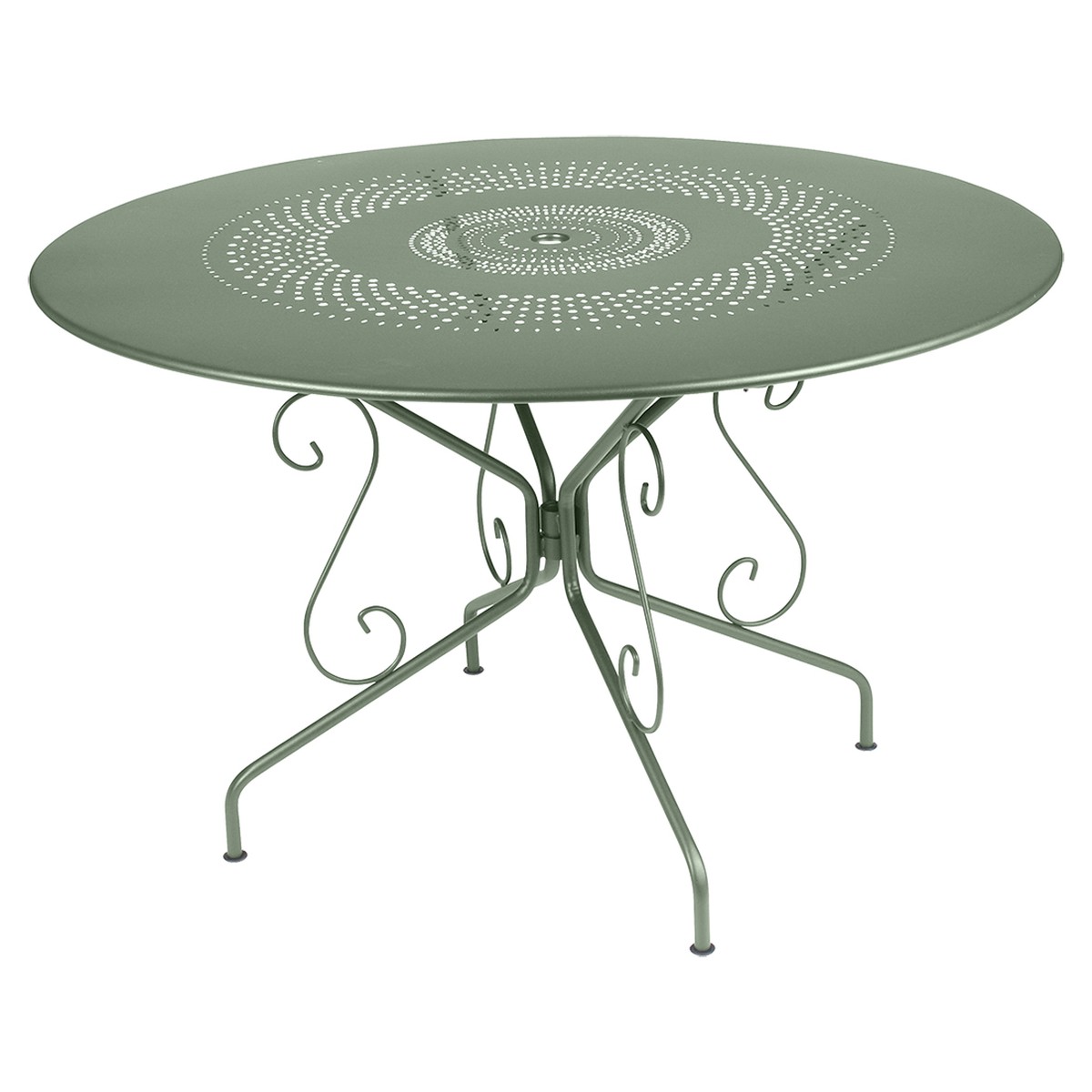 Fermob Montmartre Table Montmartre ronde Vert pistache L 117 x l 117 x H74cm Diam : 117