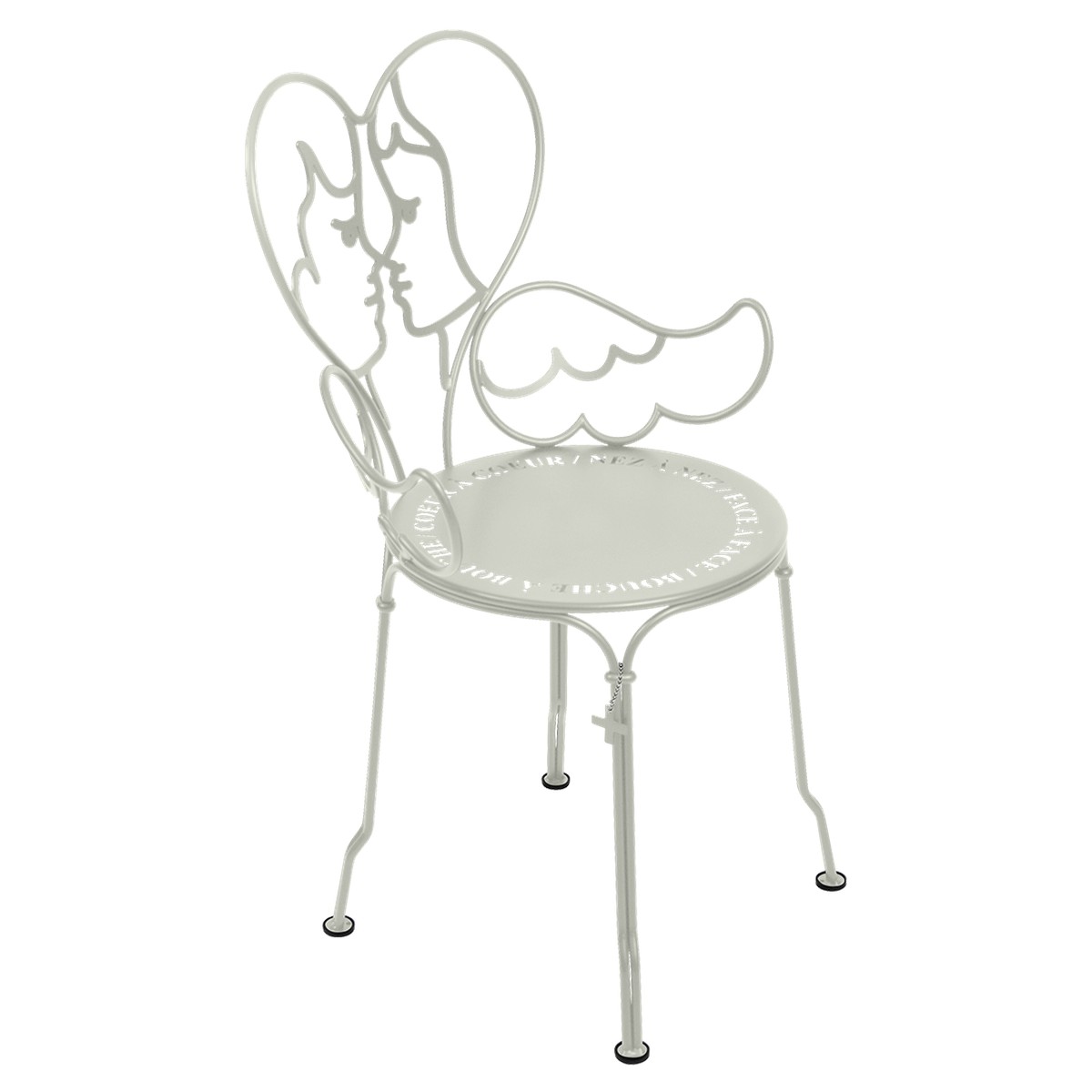 Fermob Ange Chaise Ange Gris perle H88cm Diam : 40