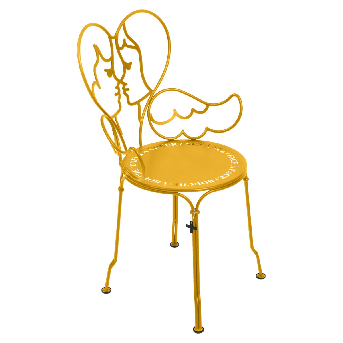 Fermob Ange Chaise Ange Jaune miel H88cm Diam : 40