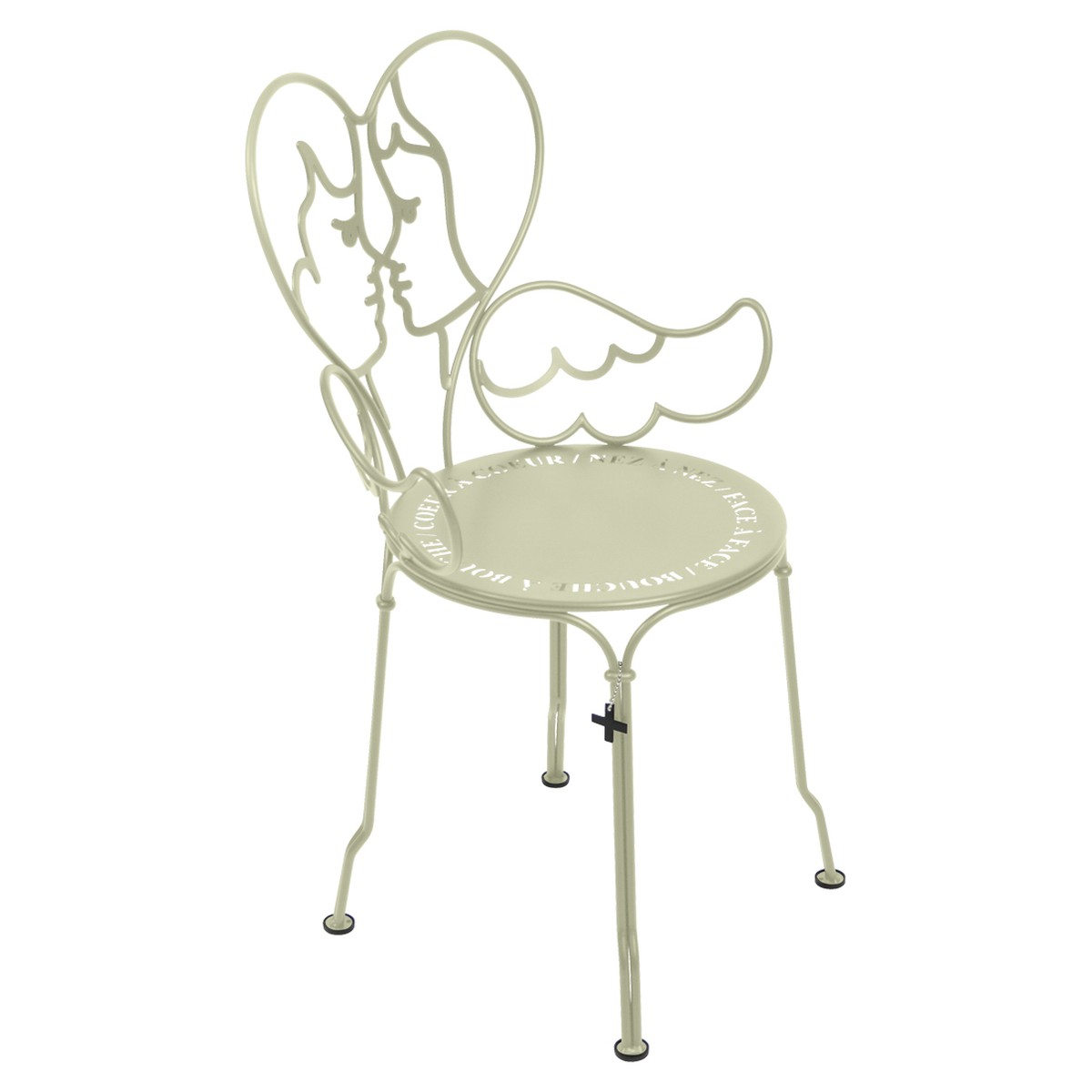 Fermob Ange Chaise Ange Vert tilleul H88cm Diam : 40