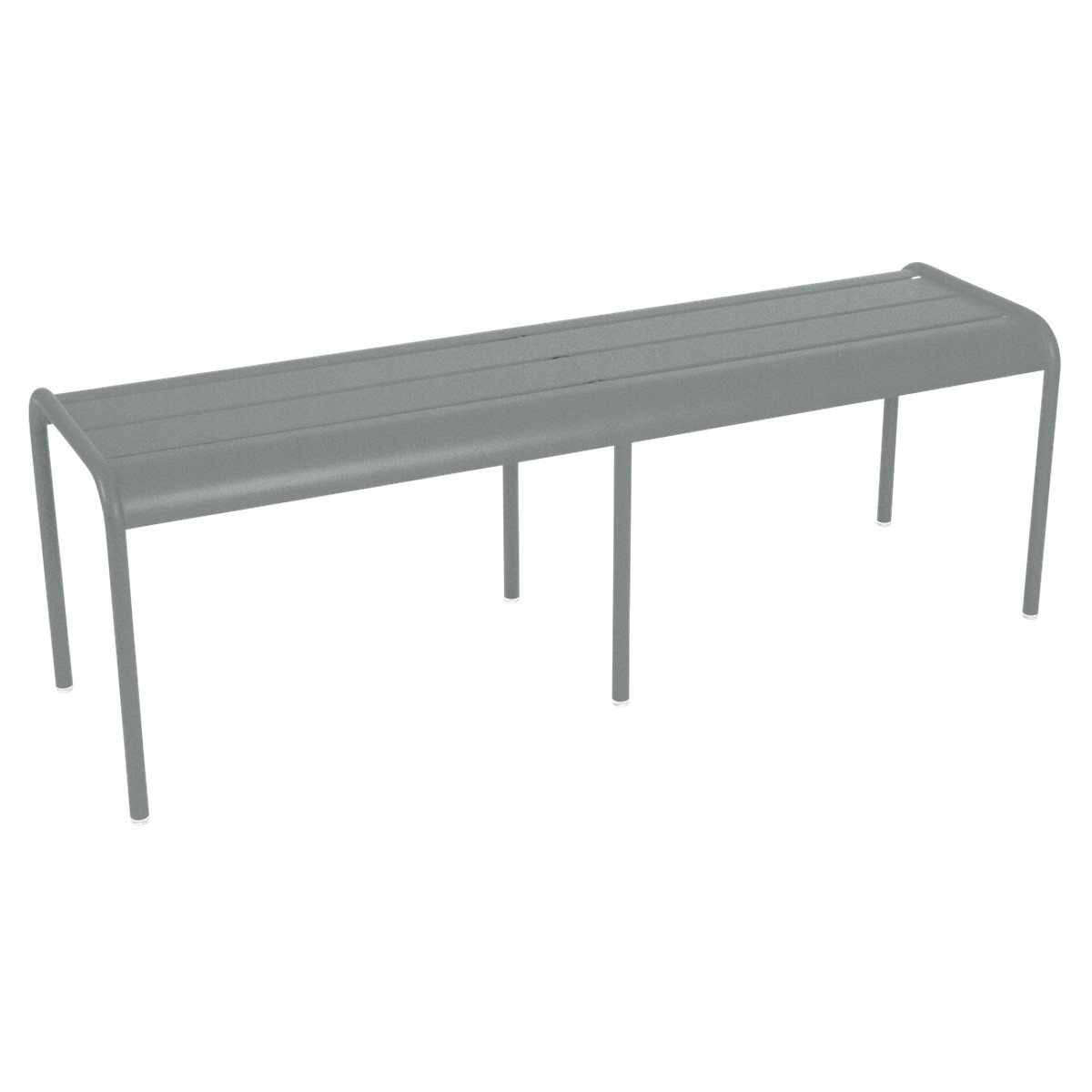 Fermob Luxembourg Banc Luxembourg 3/4 Pl sans dossier Gris taupe L 145 x l 42.5 x H48.8cm