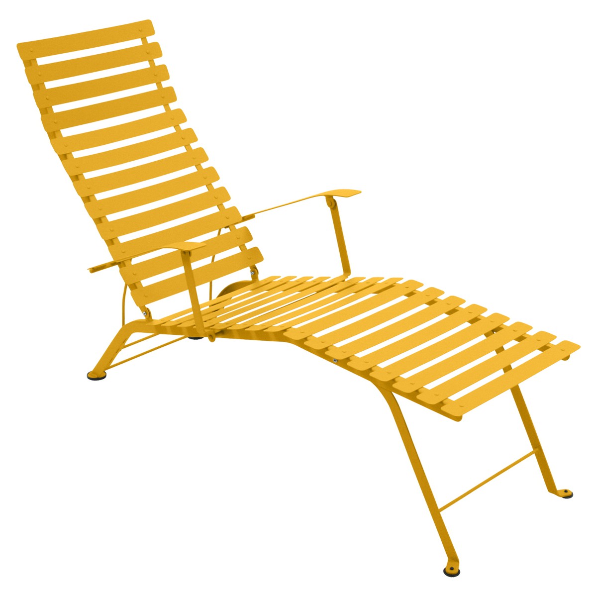 Fermob Bistro Bain de soleil Bistro Jaune miel L 140.8 x l 55.5 x H89cm