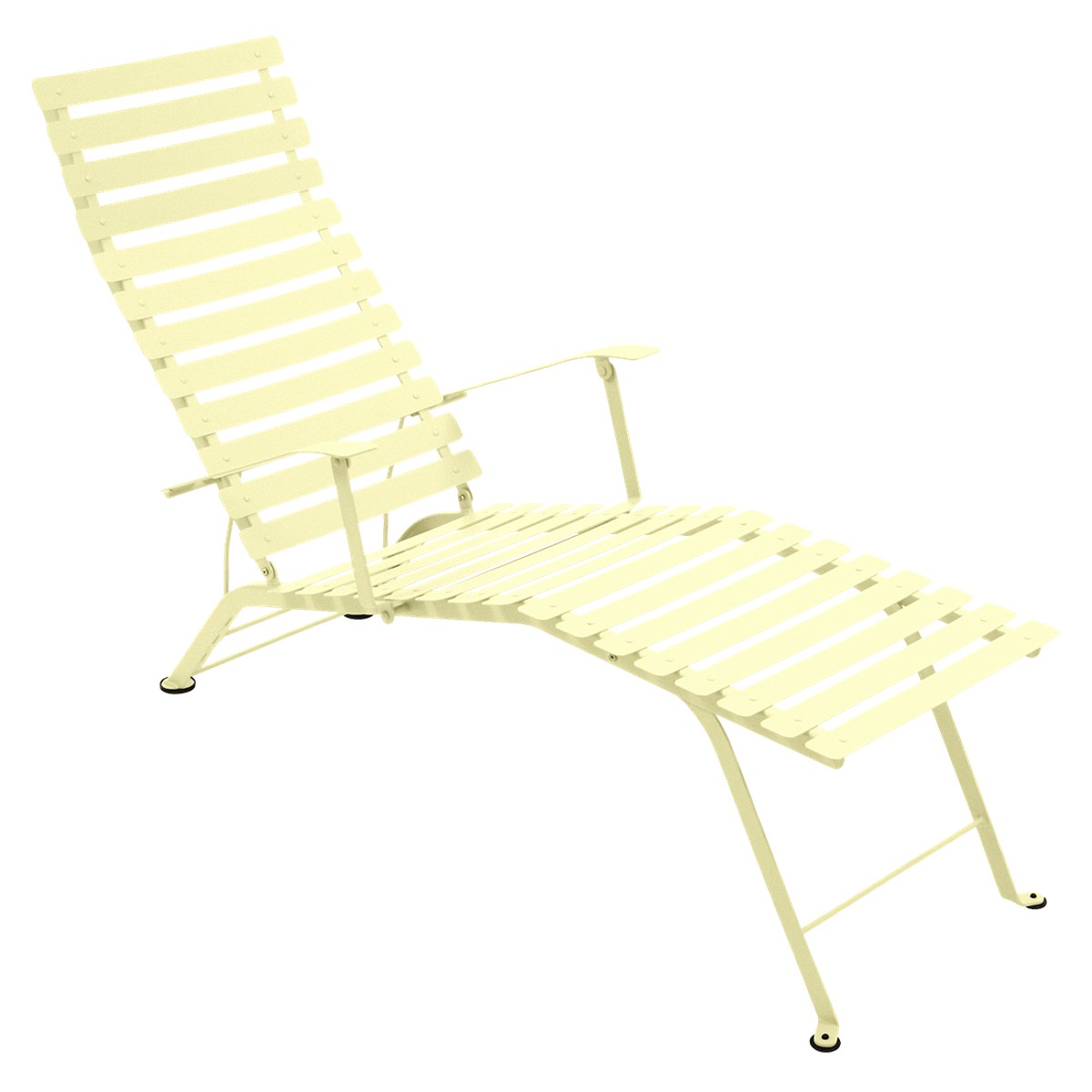 Fermob Bistro Bain de soleil Bistro Jaune beurre frais L 140.8 x l 55.5 x H89cm