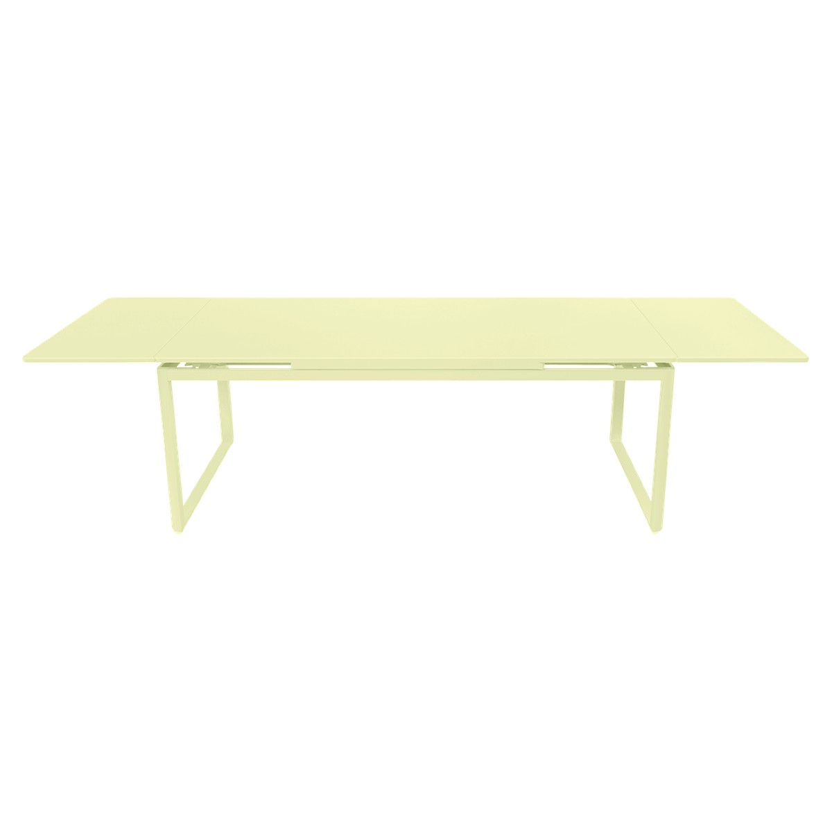 Fermob Biarritz Table Biarritz rectangulaire à allonges Jaune beurre frais L 300 x l 100 x H75cm