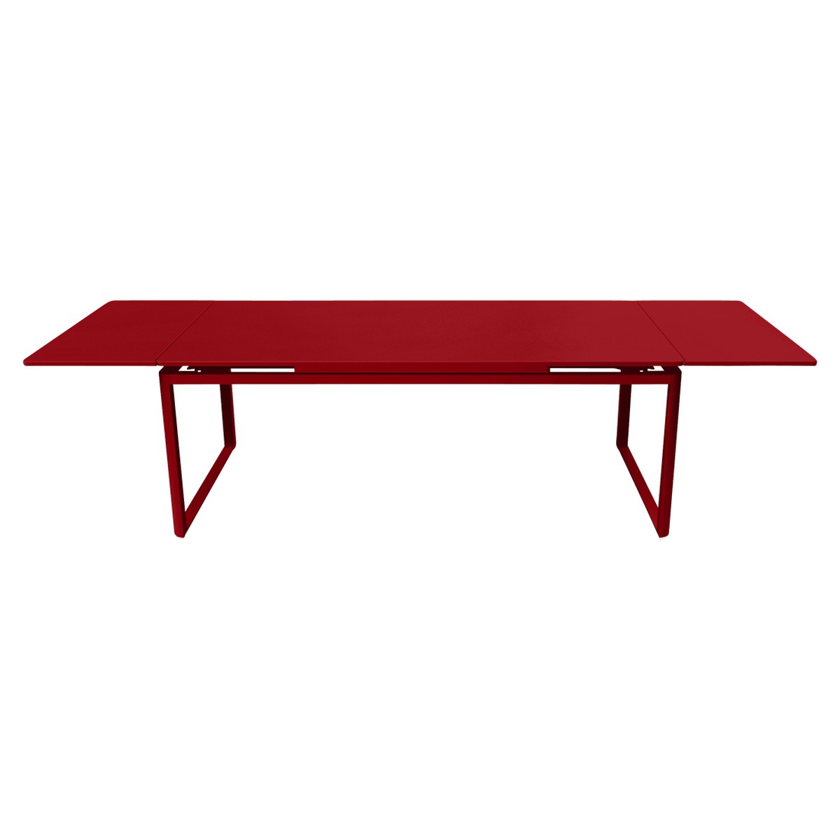 Fermob Biarritz Table Biarritz rectangulaire à allonges Rouge cerise L 300 x l 100 x H75cm