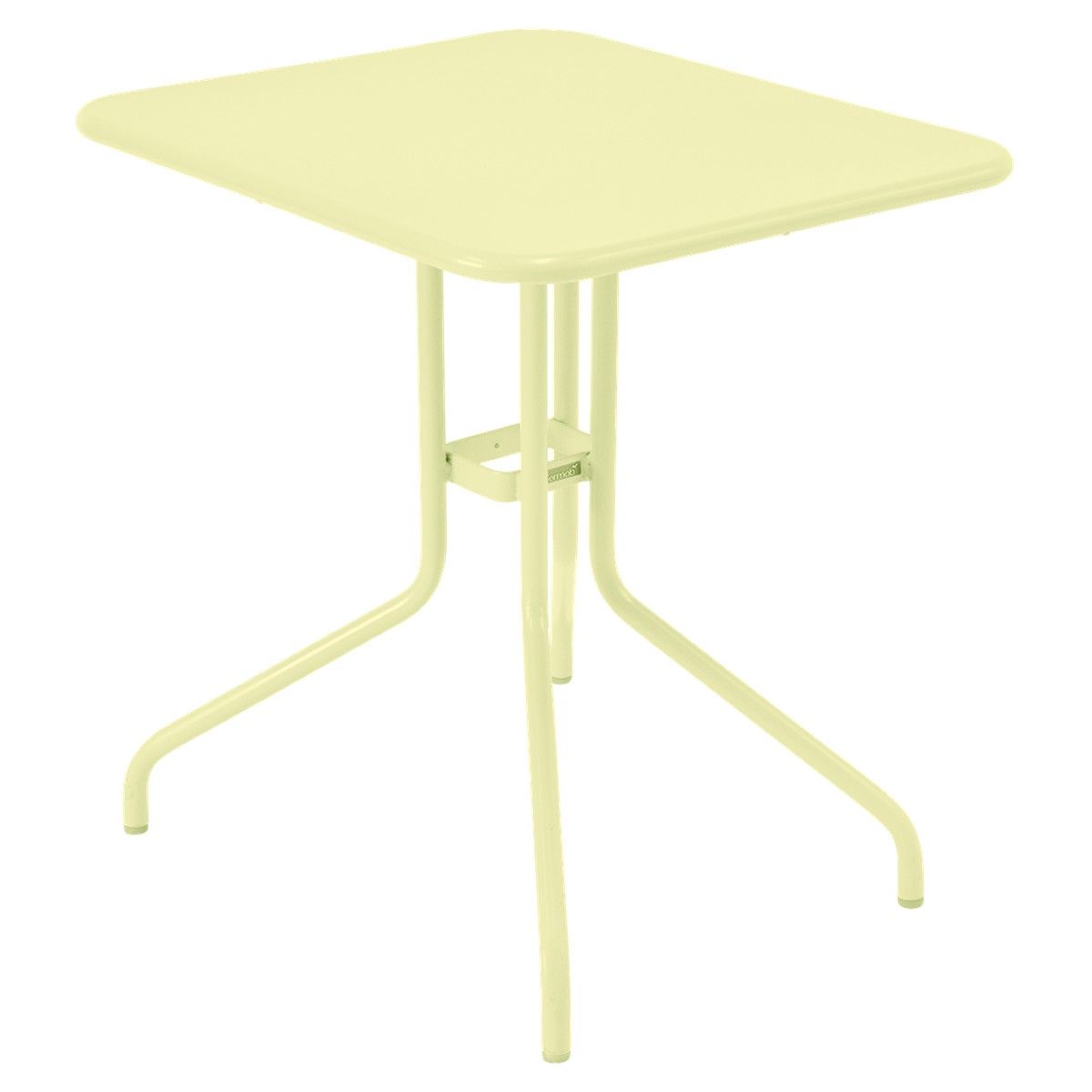 Fermob Petale Table Pétale Jaune beurre frais L 70 x l 60 x H74cm