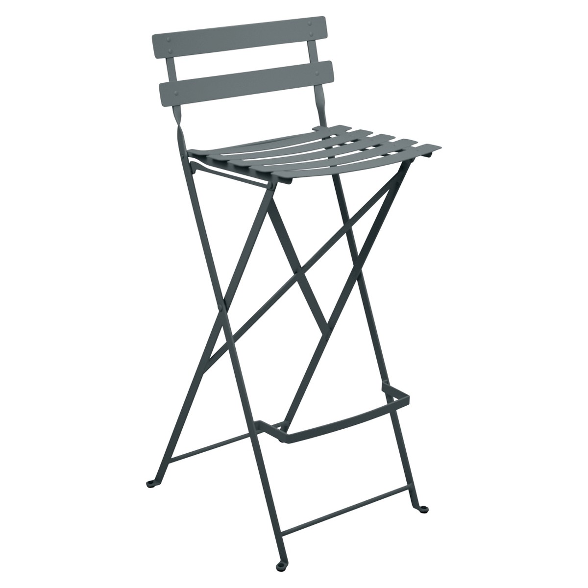 Fermob Bistro Tabouret haut Bistro Gris fumée l 42 x H95cm