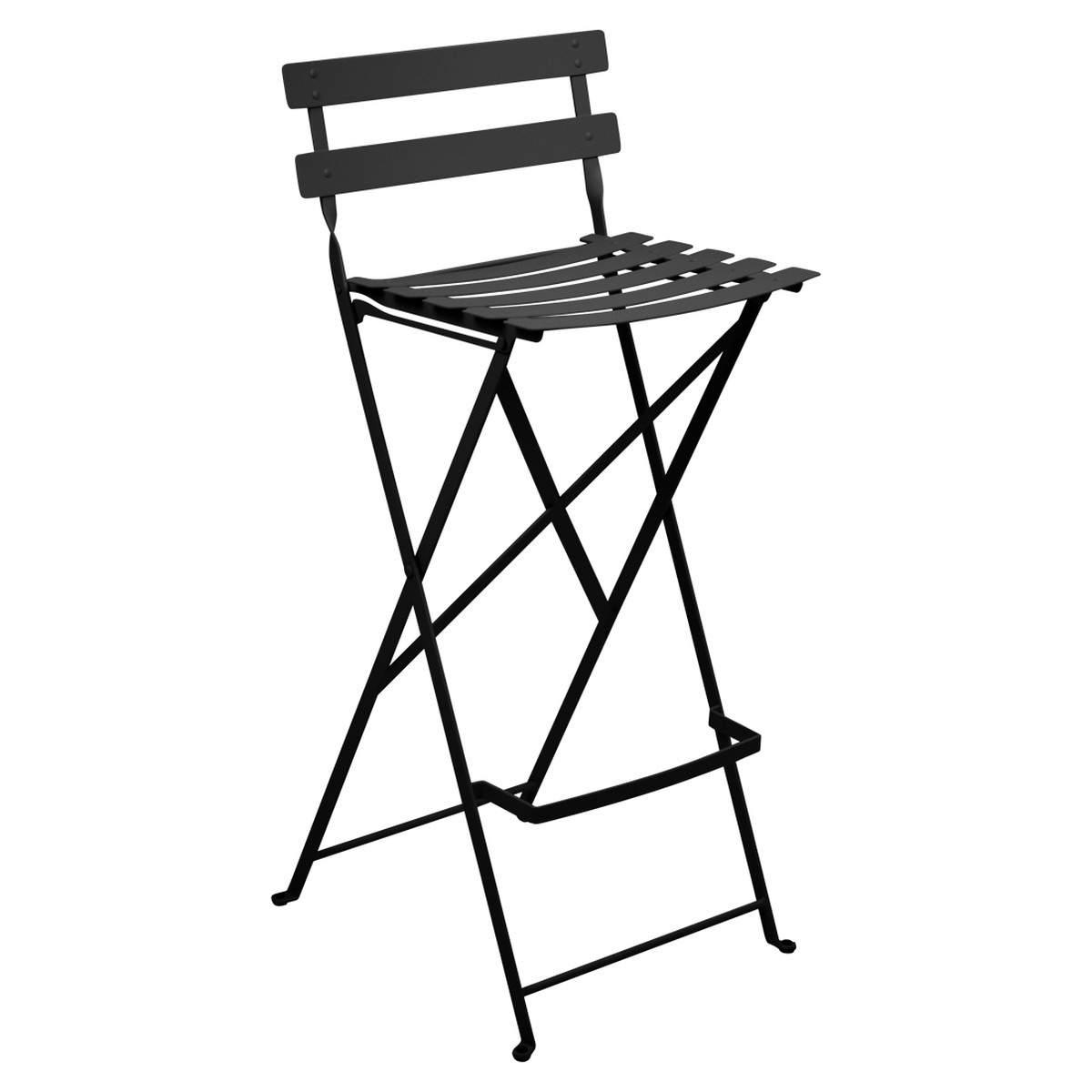 Fermob Bistro Tabouret haut Bistro Noir charbon l 42 x H95cm