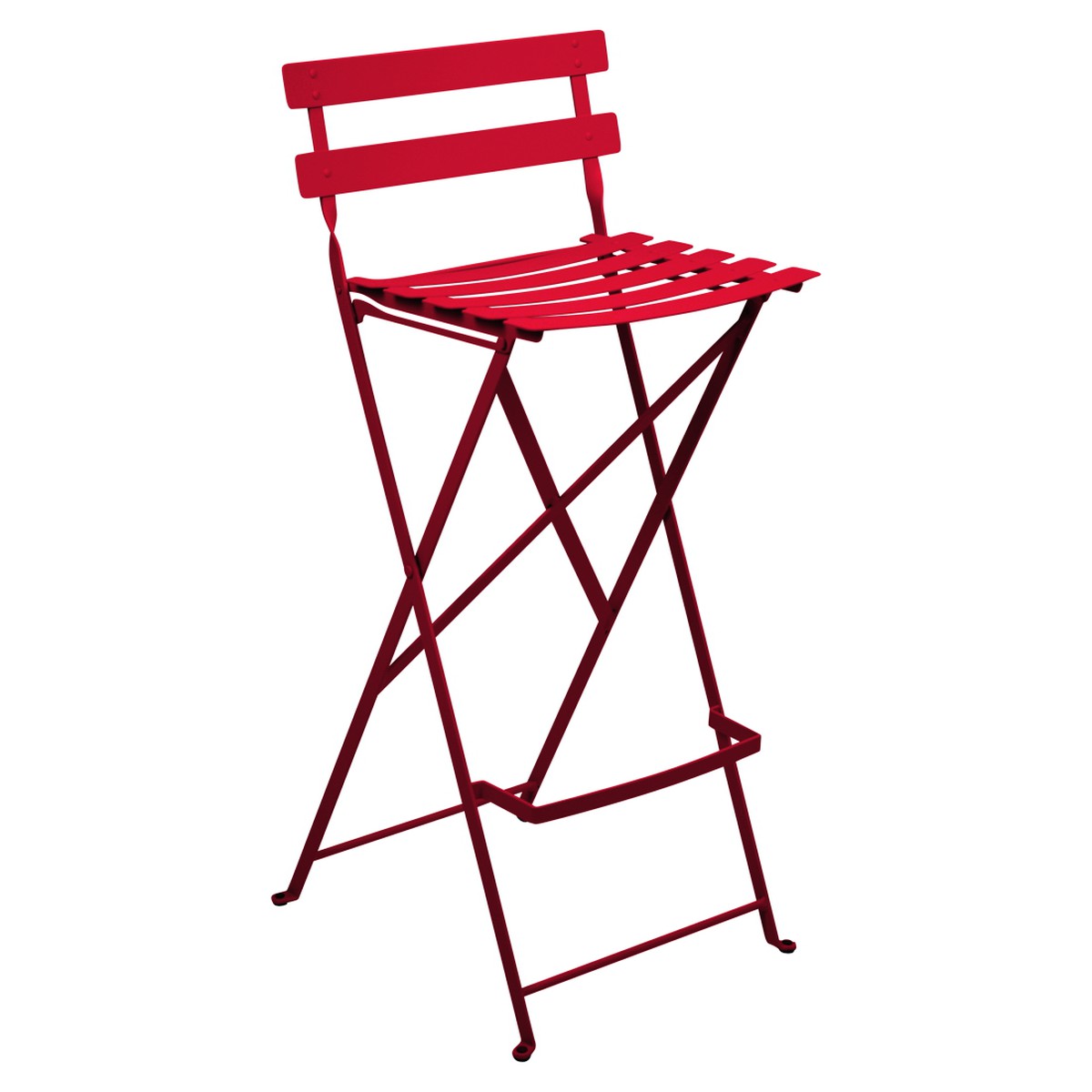 Fermob Bistro Tabouret haut Bistro Rouge cerise l 42 x H95cm