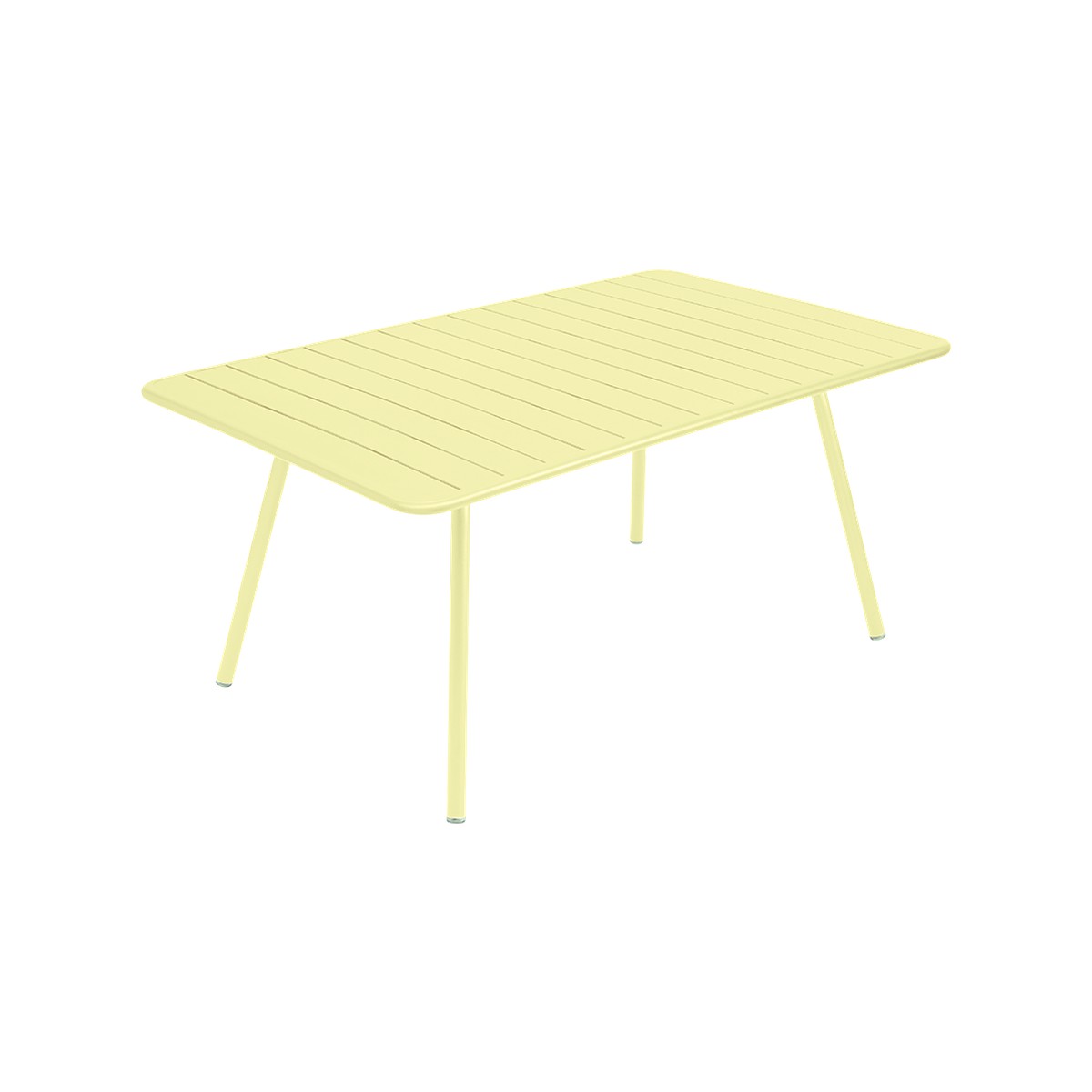 Fermob Luxembourg Table Luxembourg rectangulaire Jaune beurre frais L 165 x l 100 x H74cm