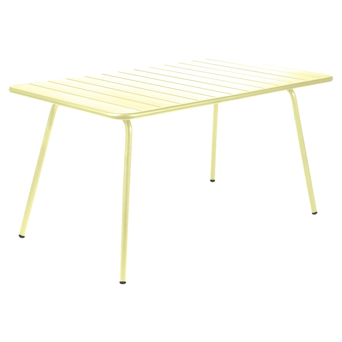 Fermob Luxembourg Table Luxembourg rectangulaire démontable Jaune beurre frais L 143 x l 80 x H74cm