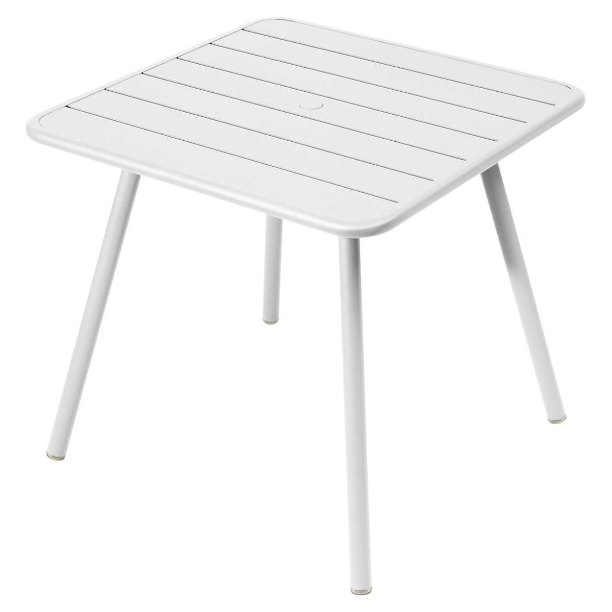 Fermob Luxembourg Table Luxembourg carrée 4 pieds Blanc L 80 x l 80 x H74cm