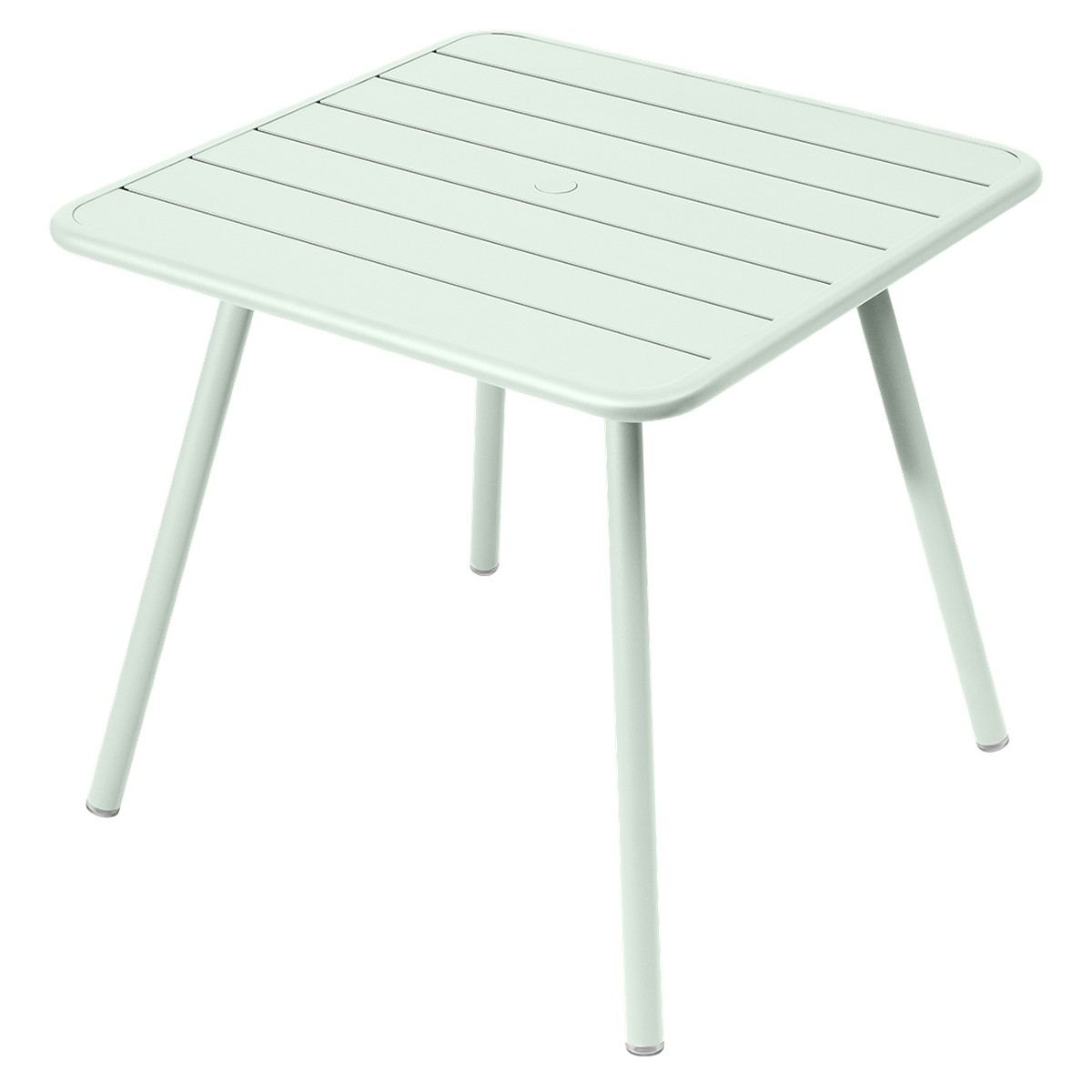 Fermob Luxembourg Table Luxembourg carrée 4 pieds Bleu cyan clair L 80 x l 80 x H74cm