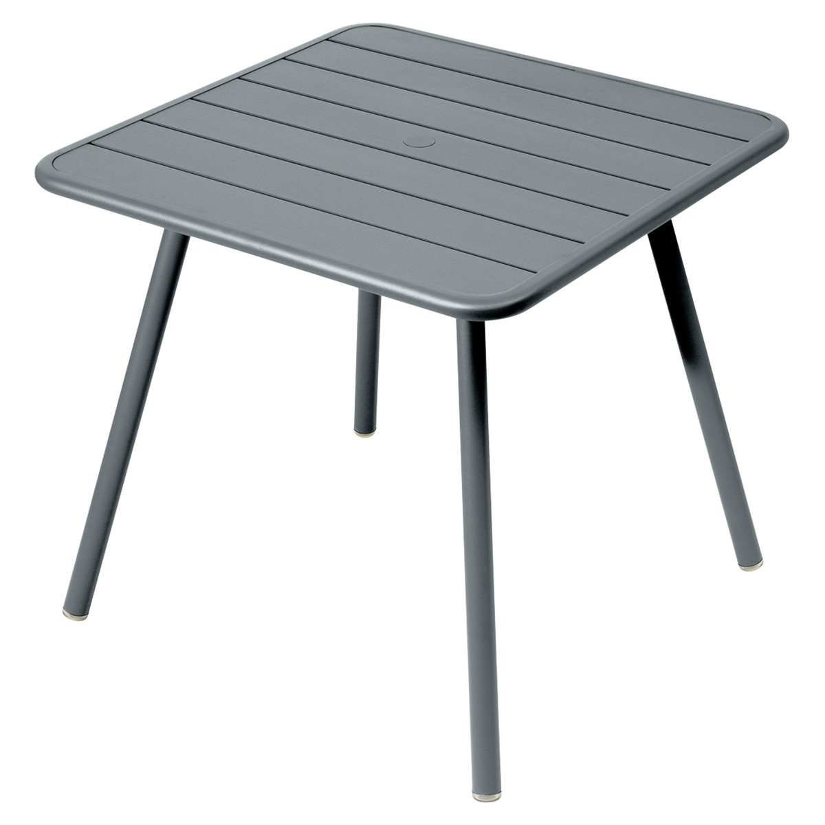 Fermob Luxembourg Table Luxembourg carrée 4 pieds Gris fumée L 80 x l 80 x H74cm