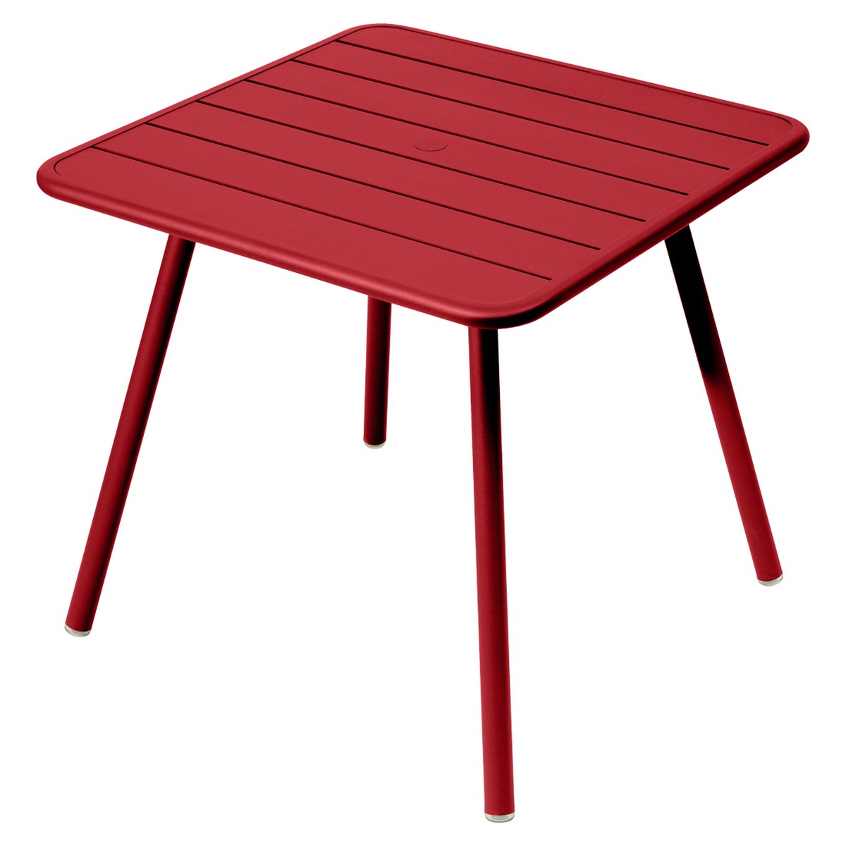 Fermob Luxembourg Table Luxembourg carrée 4 pieds Rouge cerise L 80 x l 80 x H74cm