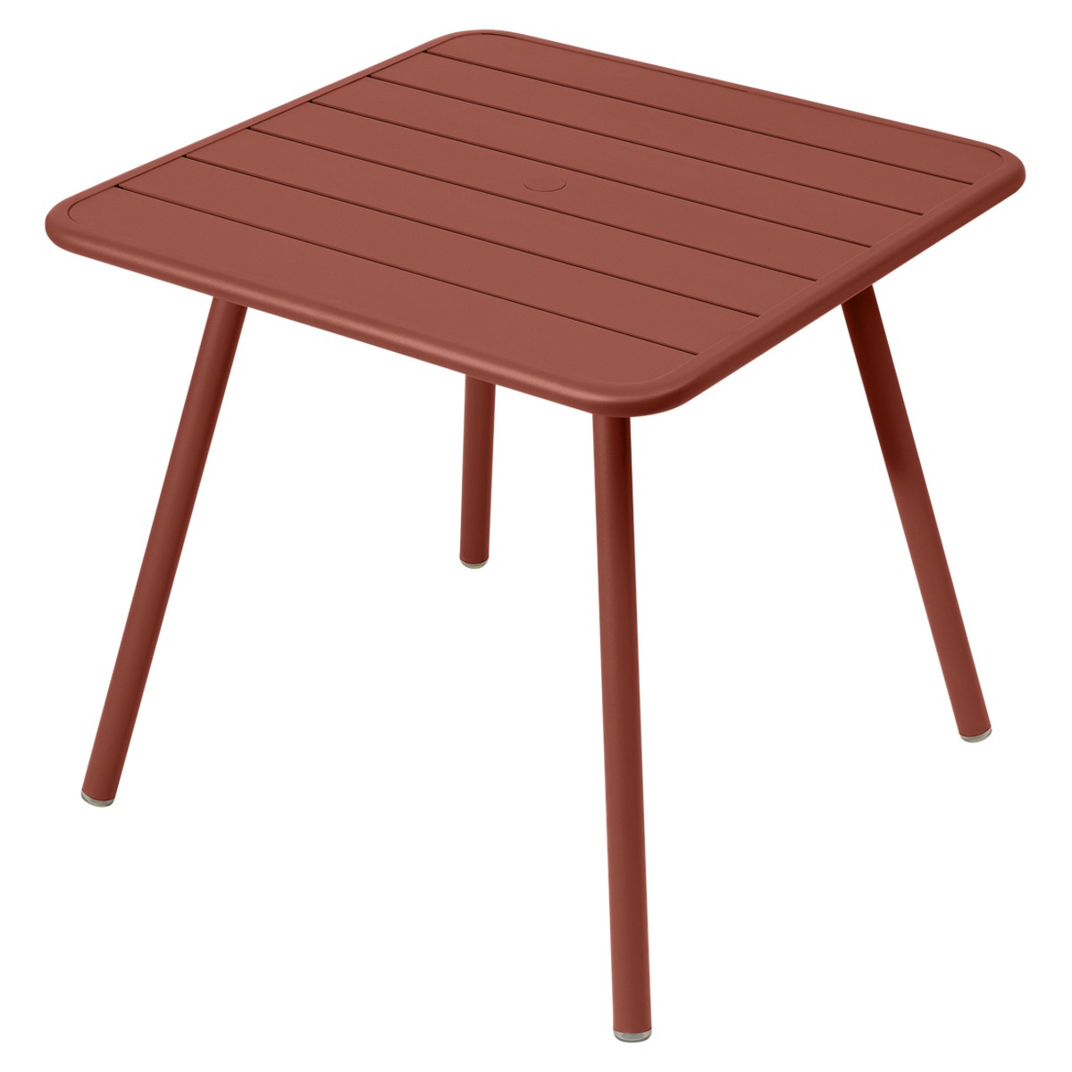 Fermob Luxembourg Table Luxembourg carree 4 pieds Rouge ocre L 80 x l 80 x H74cm