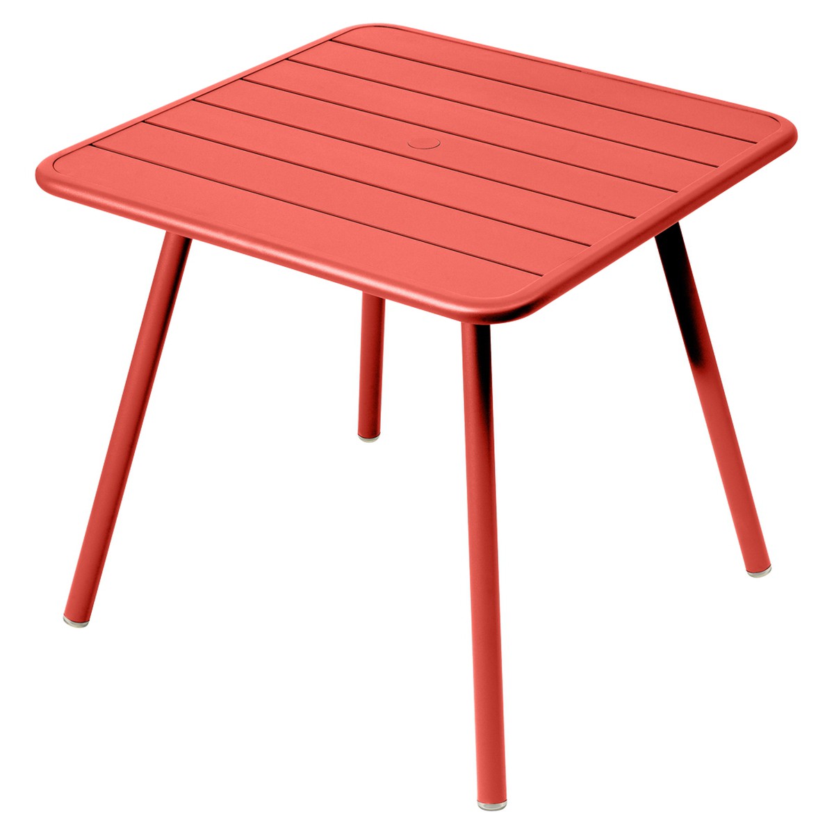 Fermob Luxembourg Table Luxembourg carrée 4 pieds Rouge saumon L 80 x l 80 x H74cm