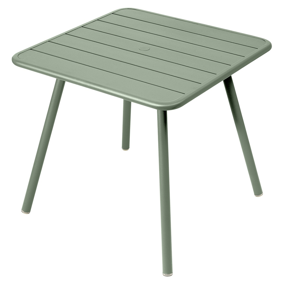 Fermob Luxembourg Table Luxembourg carrée 4 pieds Vert pistache L 80 x l 80 x H74cm