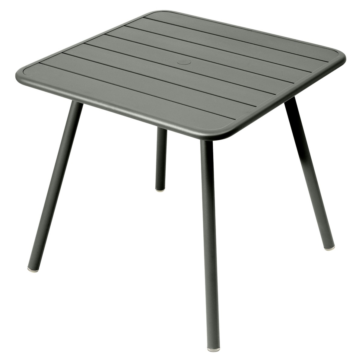 Fermob Luxembourg Table Luxembourg carrée 4 pieds Vert de gris L 80 x l 80 x H74cm