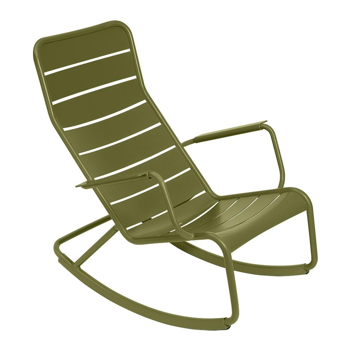 Fermob Luxembourg Rocking Chair Luxembourg Vert mousse L 105 x l 69.5 x H92cm