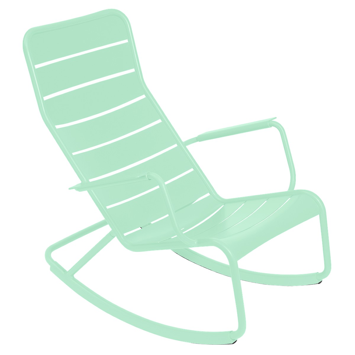 Fermob Luxembourg Rocking Chair Luxembourg Vert menthe à l'eau L 105 x l 69.5 x H92cm