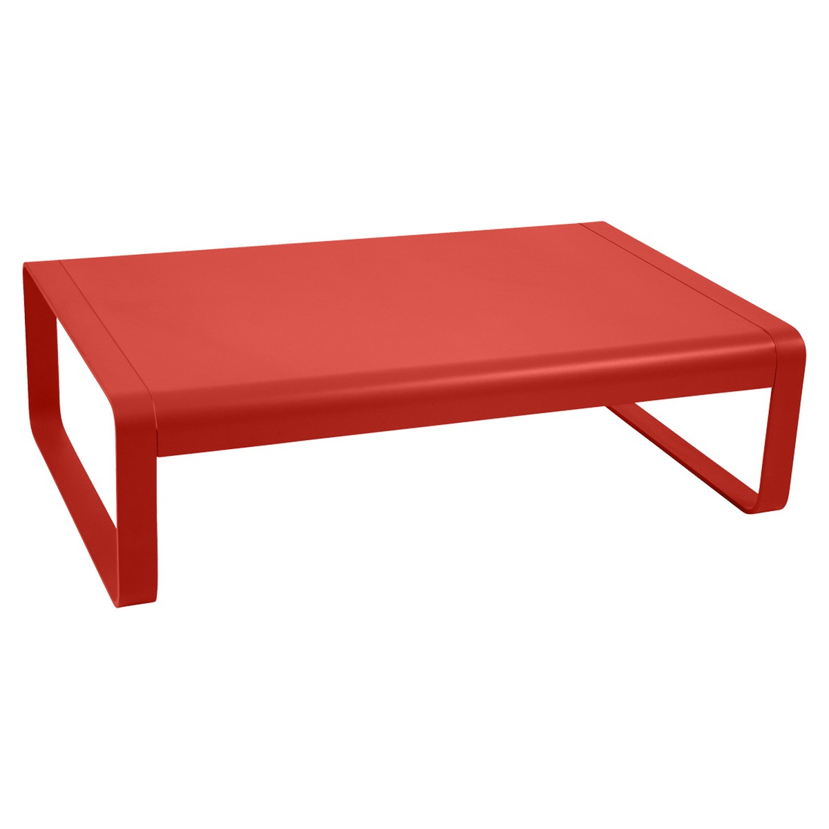 Fermob Bellevie Table basse Bellevie Rouge saumon L 103 x l 75 x H36cm