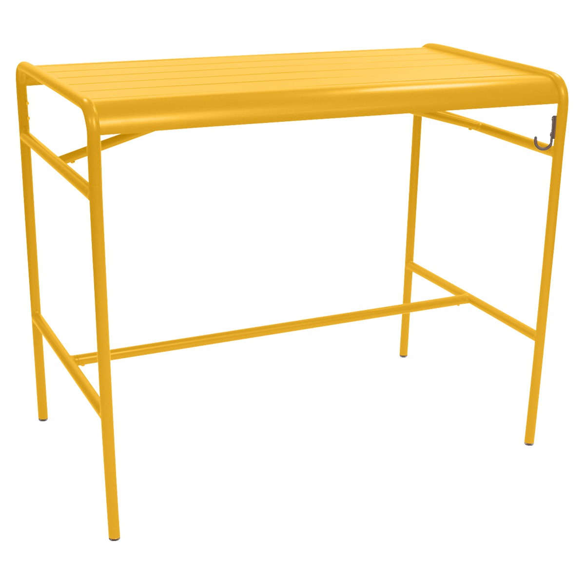 Fermob Luxembourg Table Luxembourg haute rectangulaire Jaune miel L 126 x l 73 x H104cm