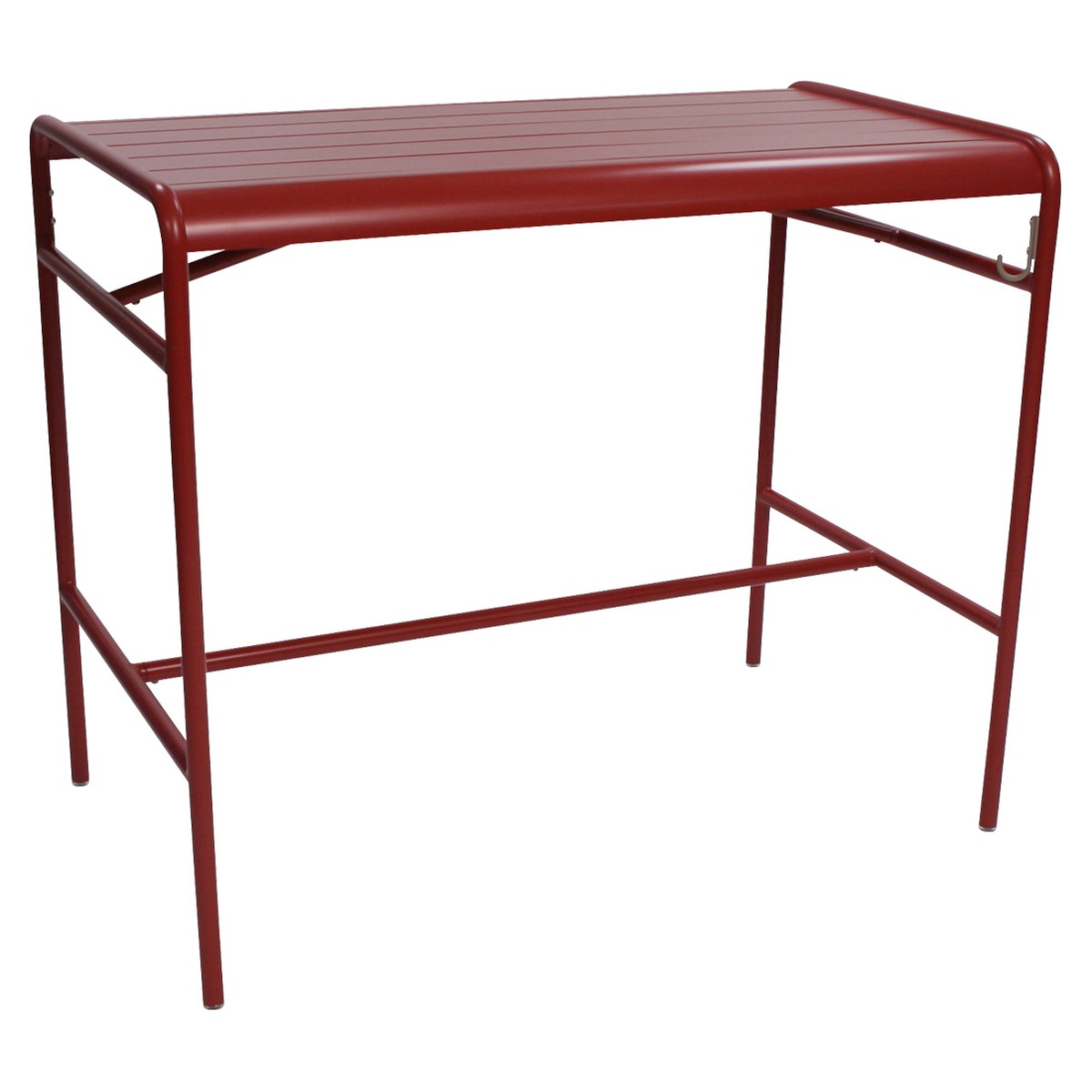 Fermob Luxembourg Table Luxembourg haute rectangulaire Rouge cerise L 126 x l 73 x H104cm