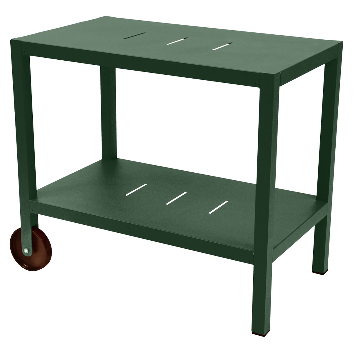 Fermob Quiberon Desserte Quiberon avec roulettes Vert sapin L 85 x l 50 x H75cm